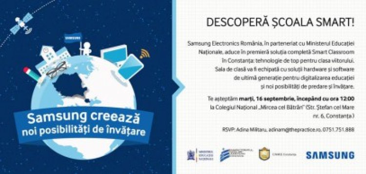 Samsung aduce în premieră soluţia completă Smart Classroom în Constanţa
